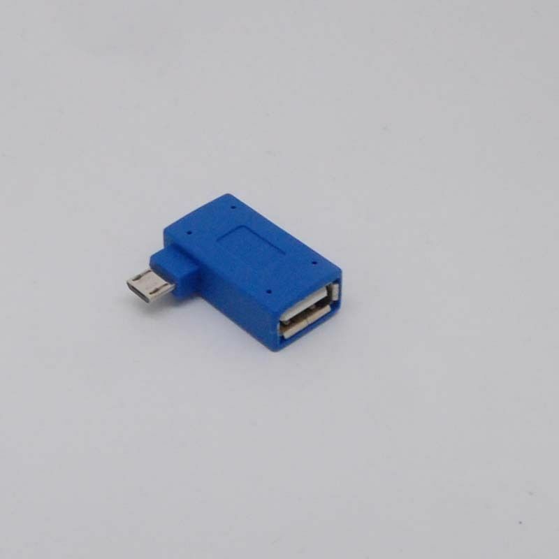 new 90Degree RIGHT Angle Micro USB 2.0 OTG Host Adapter&Power Phone Tablet