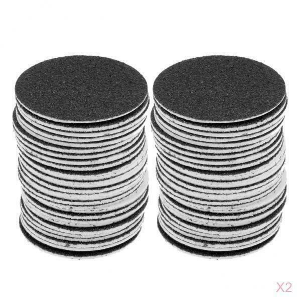 120x Disposable Round Foot Rasp Sandpaper Discs Disk for Dead Skin Remover