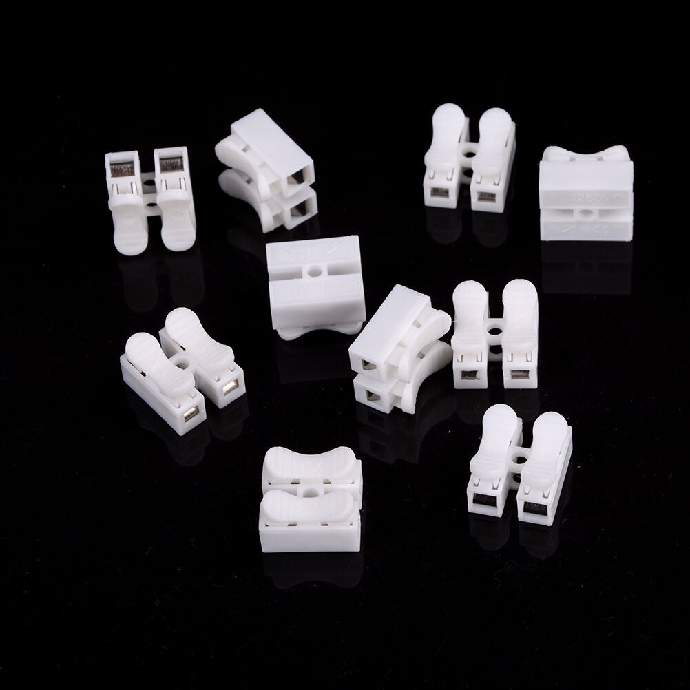 10X Electrical Cable Connectors Quick Splice Lock Wire Terminals Self Lock.l8