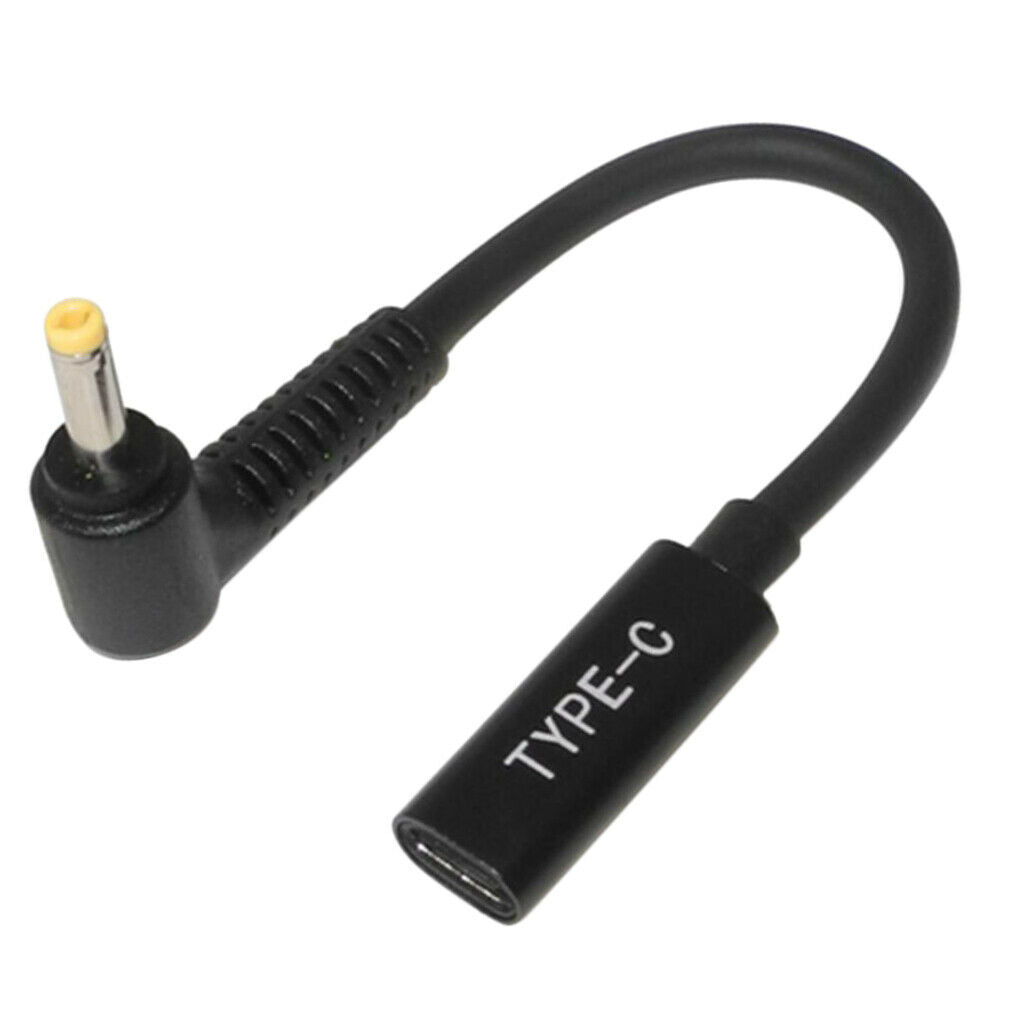 Type-C Female To Male Plug Elbow With PD Chip Short Line Interface Adapter