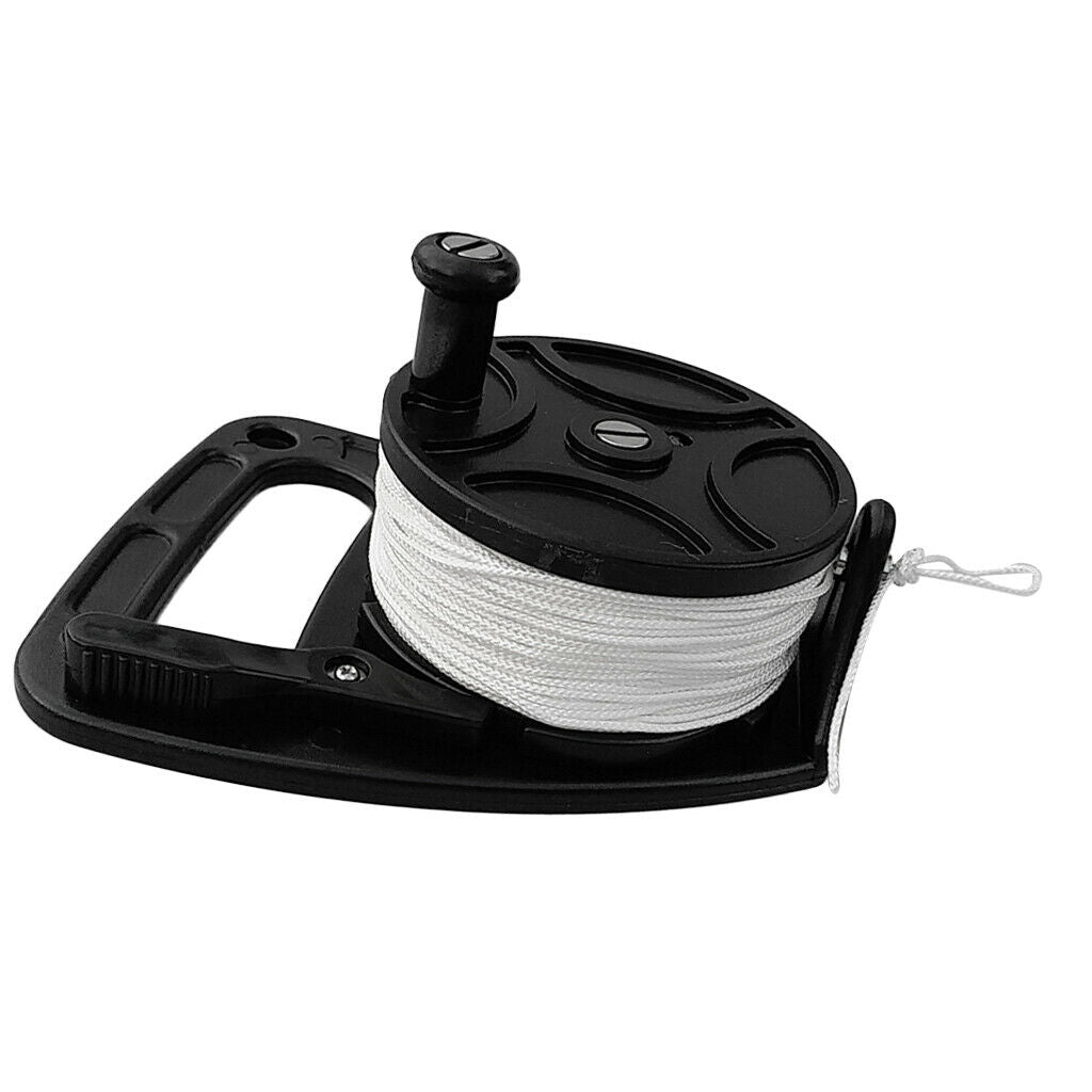 Scuba Diver Diving Reel Kayak Anchor Attached with Handle, 150ft Nylon Line