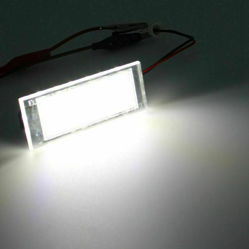 2Pcs LED Voiture Plaque Immatriculation Lampe Pour Renault Megane 2 Clio Laguna