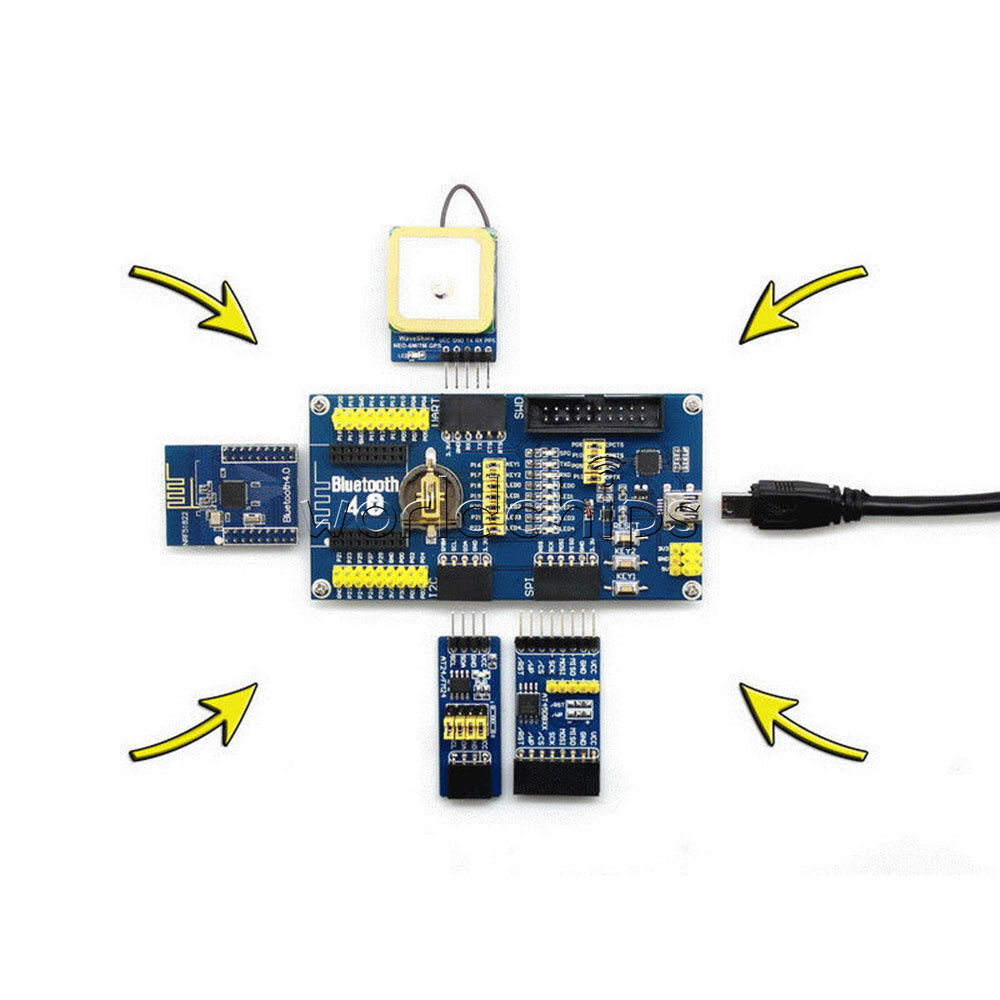 NRF51822 BLE4.0 Bluetooth BLE400 Mother Board 2.4G Wireless Module Expansion