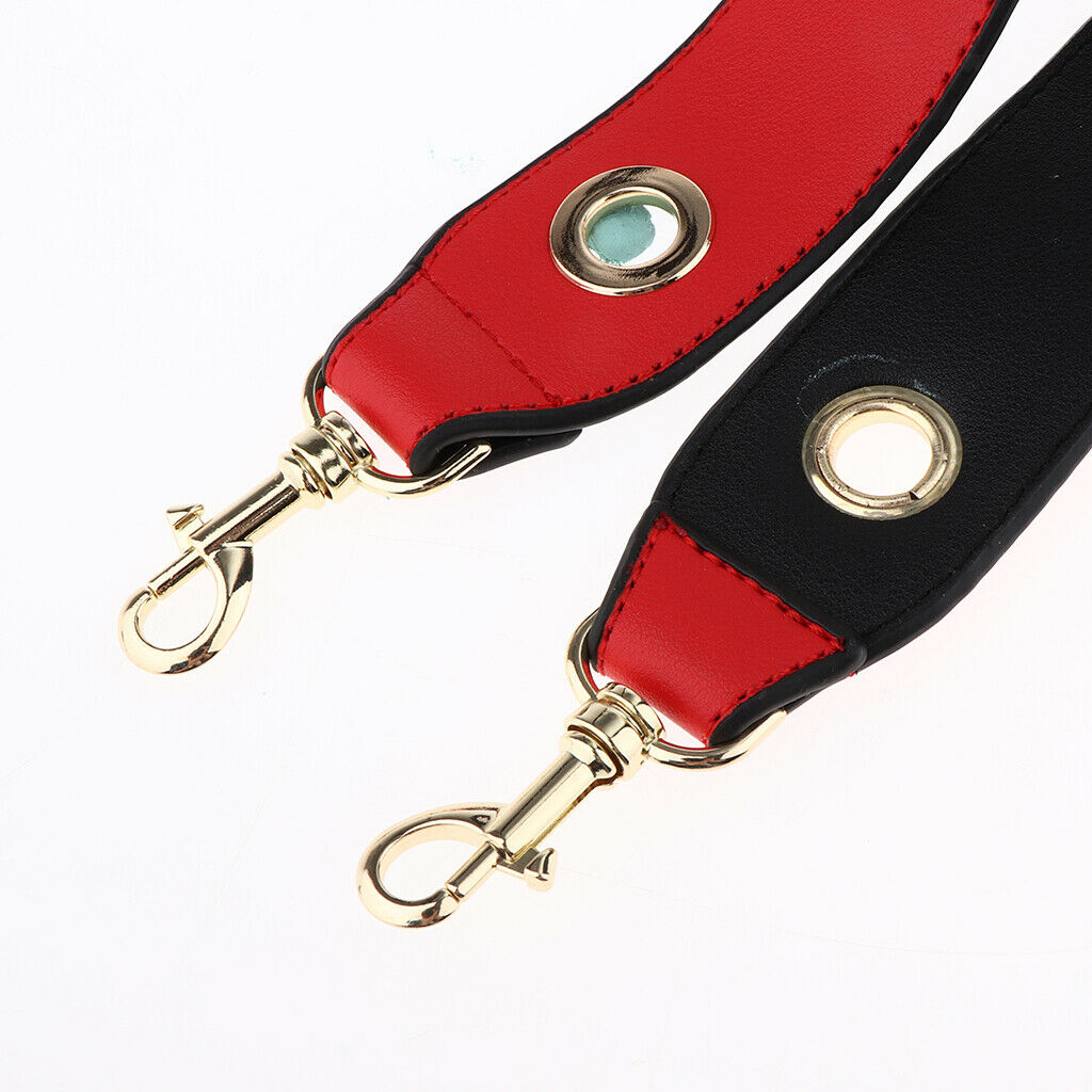 Women Leather Shoulder Bag Strap Replacement Removable Purse Strap  Red