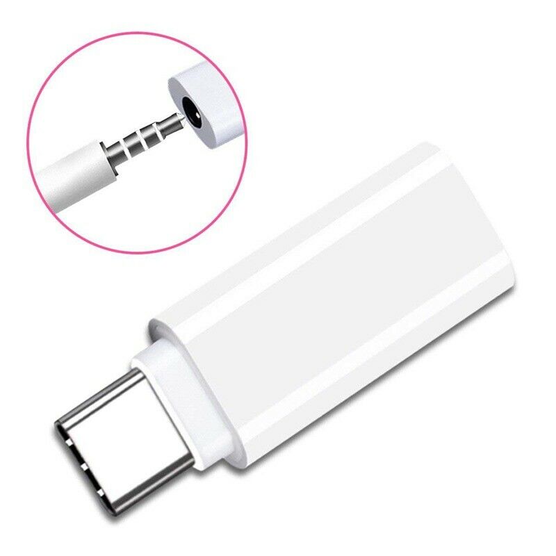 Type-C to 3.5mm Earphone Adapter USB-C 3.1 Male to AUX Audio Female for  6 Mi6F8