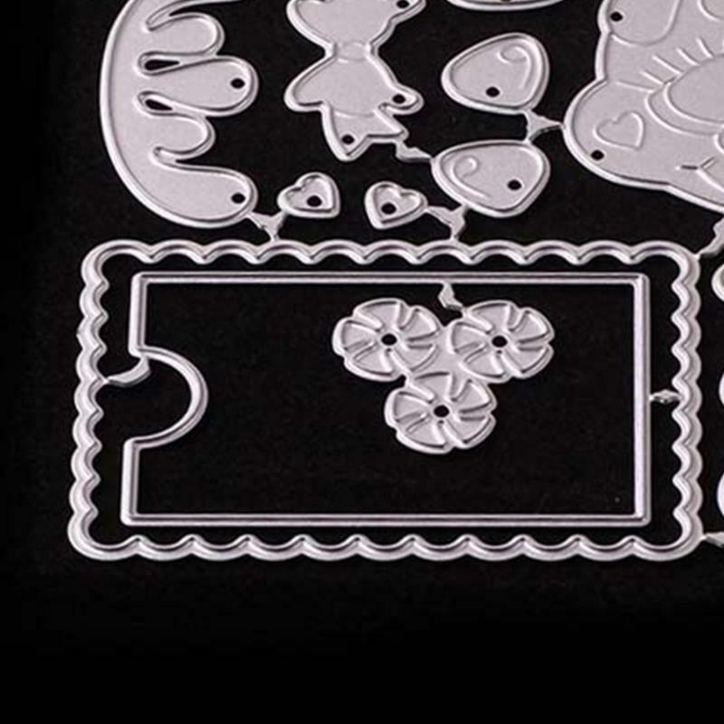 Christmas Text Frame Metal Cutting Dies Stencil DIY Scrapbook Album Paper Card