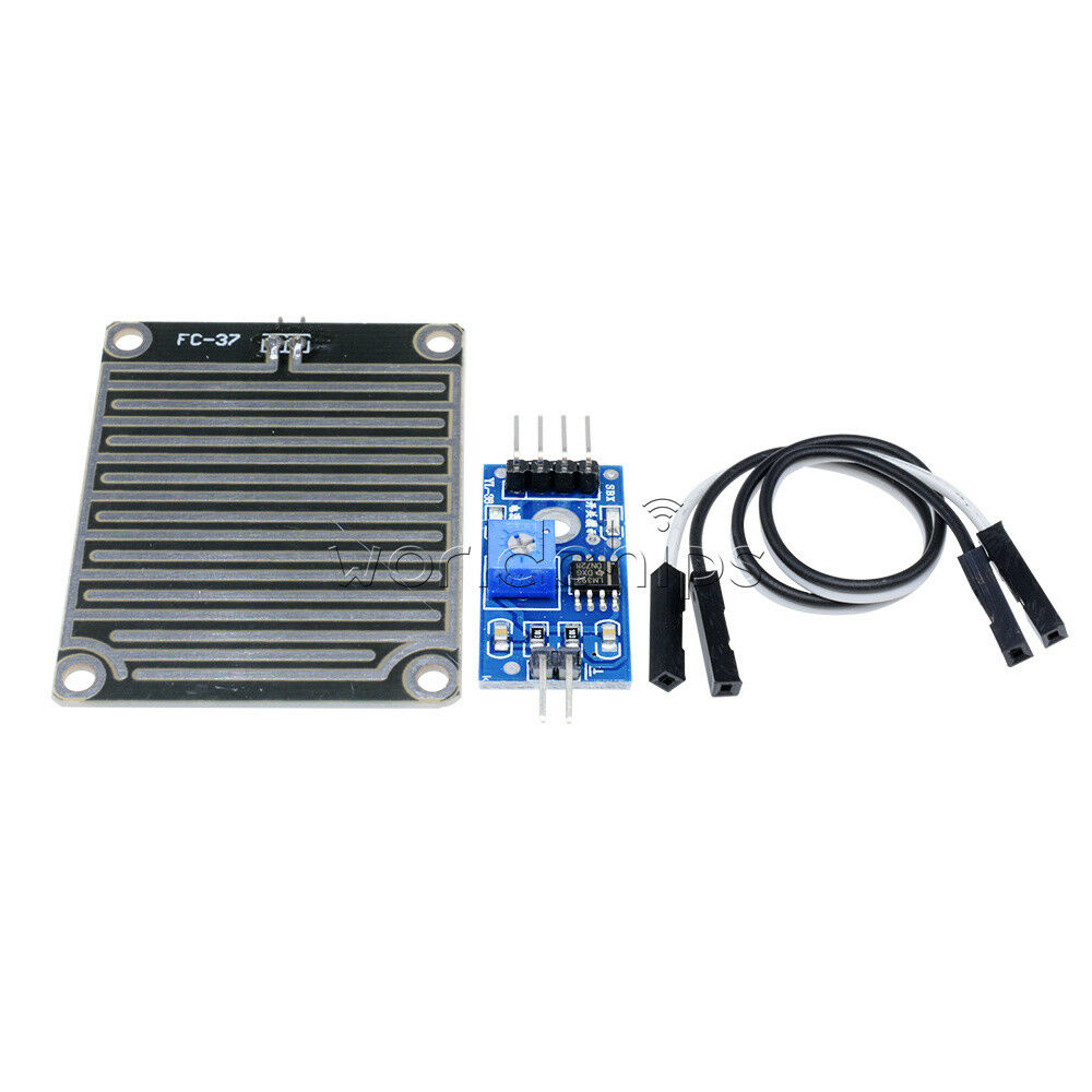 2Pcs Rain Weather Module Raindrops Detection Sensor Moduel Humidity for Arduino