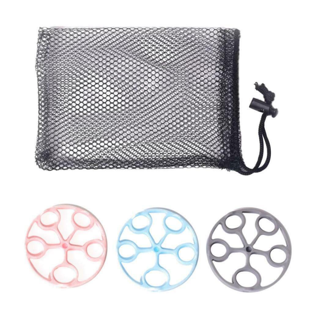 3Pcs Silicone Hand Finger Grip Rings Muscle Power Training Round