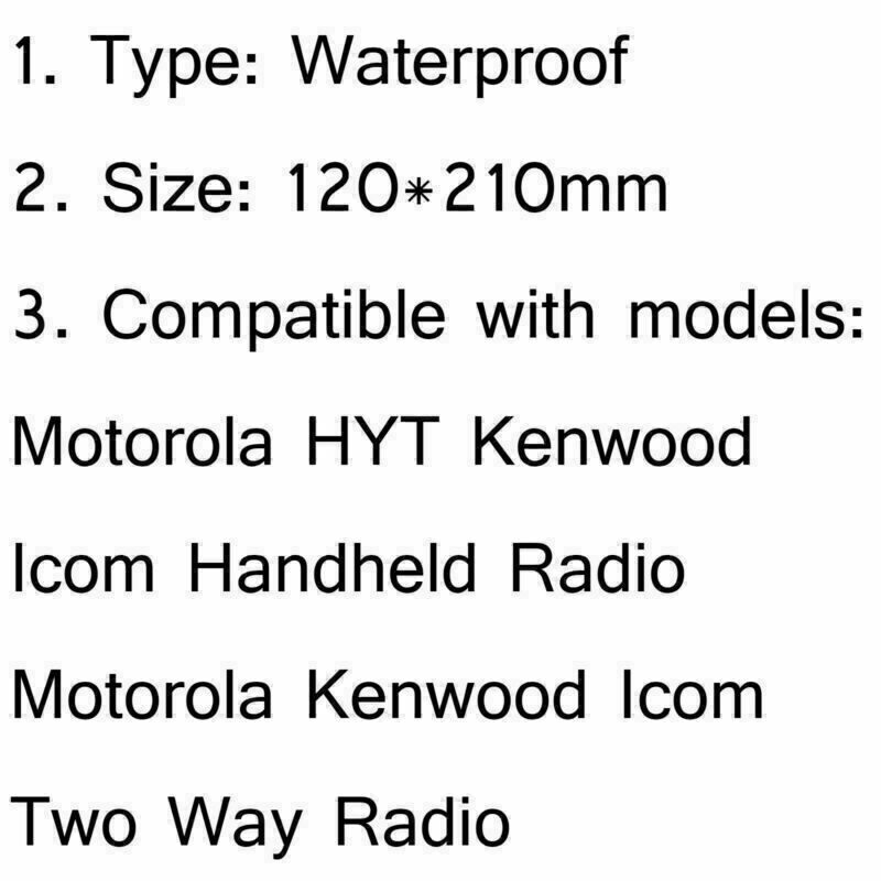 1x Universal Waterproof Case Bag For  HYT Kenwood Icom Radio Green CA