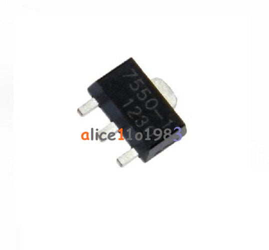 50PCS HT7550-1 0.1A 5V Low Dropout Voltage Regulator IC LDO SOT-89