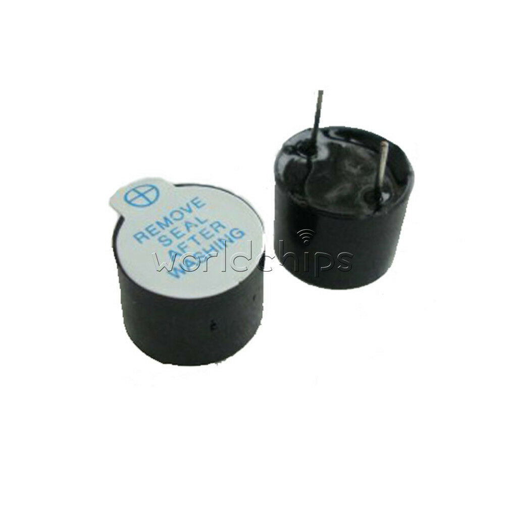 10Pcs 5v Active Buzzer Magnetic Long Continous Beep Tone Alarm Ringer 12mm