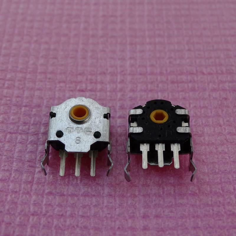 2Pcs TTC 8mm Mouse Encoder Mouse Wheel Decoder Yellow Core 48 Million Lifetime