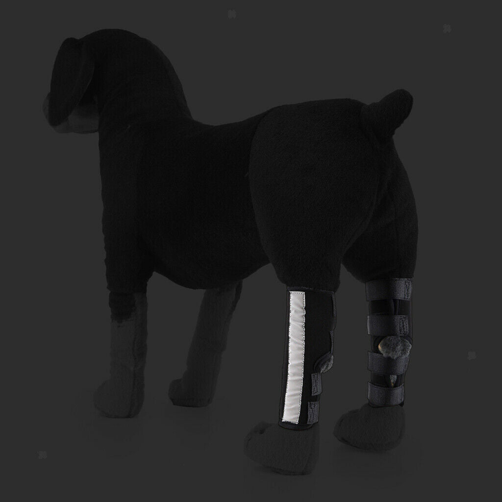 Pet Knee Pads Pet Leg Socks Pet Dog Puppy Protective Joints Protector Red S
