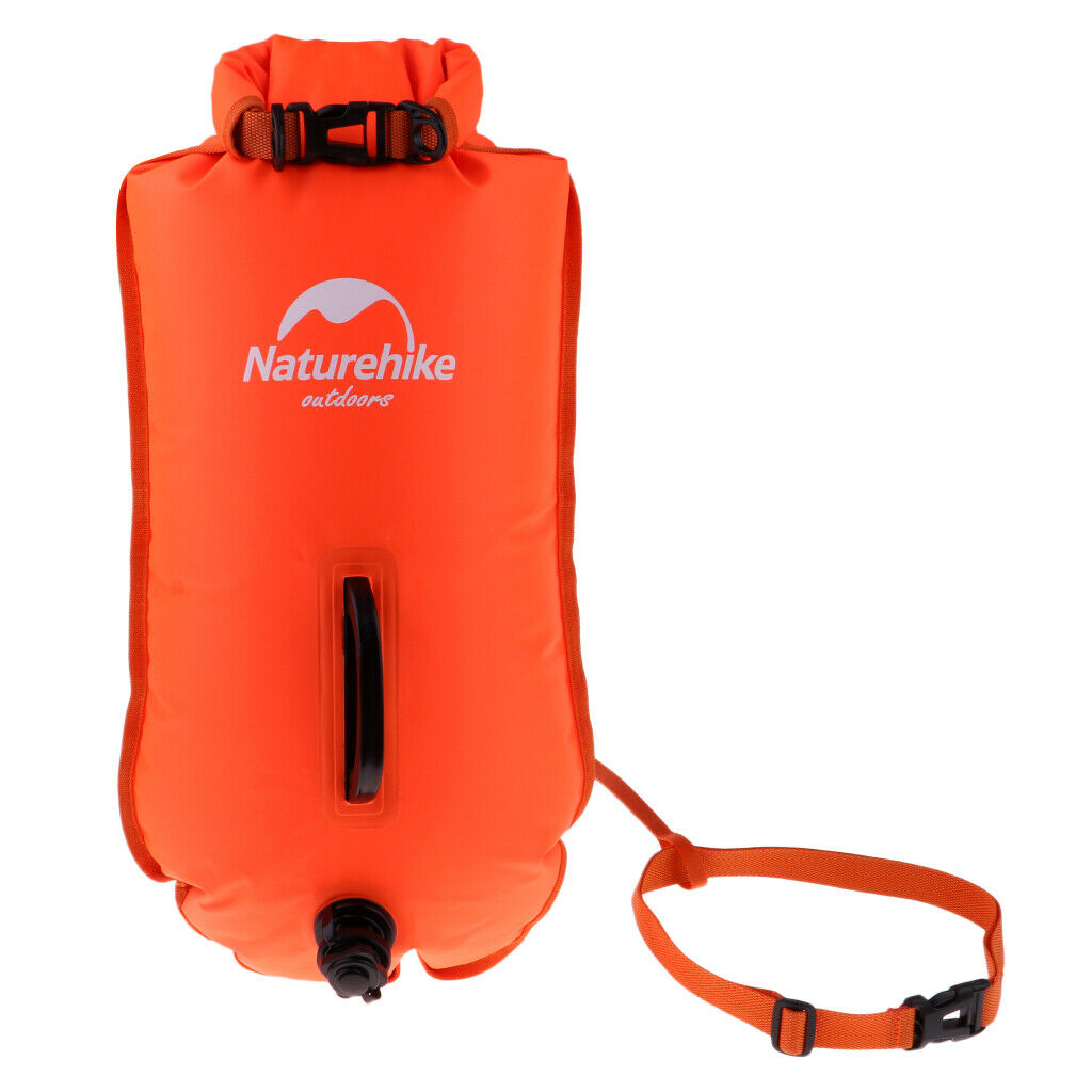 Open Water Sea Safety Swim Buoy Floating Aid Swimming Dry Bag Tow Float Orange