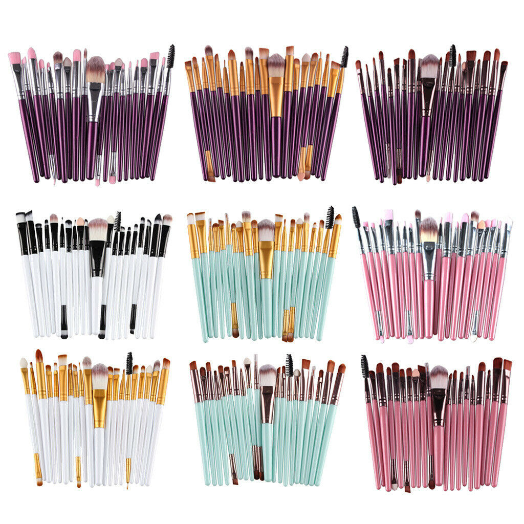 20Pcs Professional Makeup Brush Set Cosmetic Brushes for Blending Eye Shadow