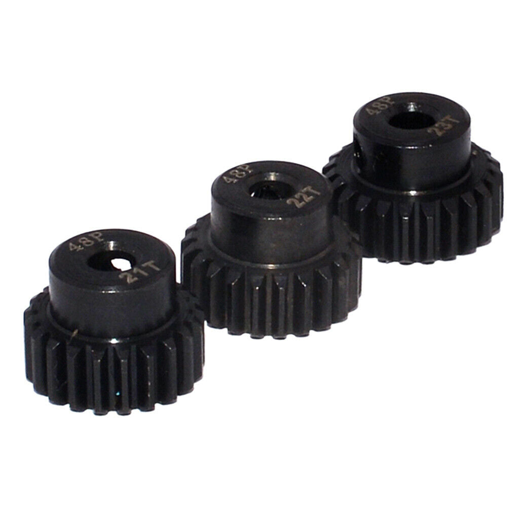 3pcs 48DP 21t-23t Gear Motor Pinion Accessories for 1:10 RC Car