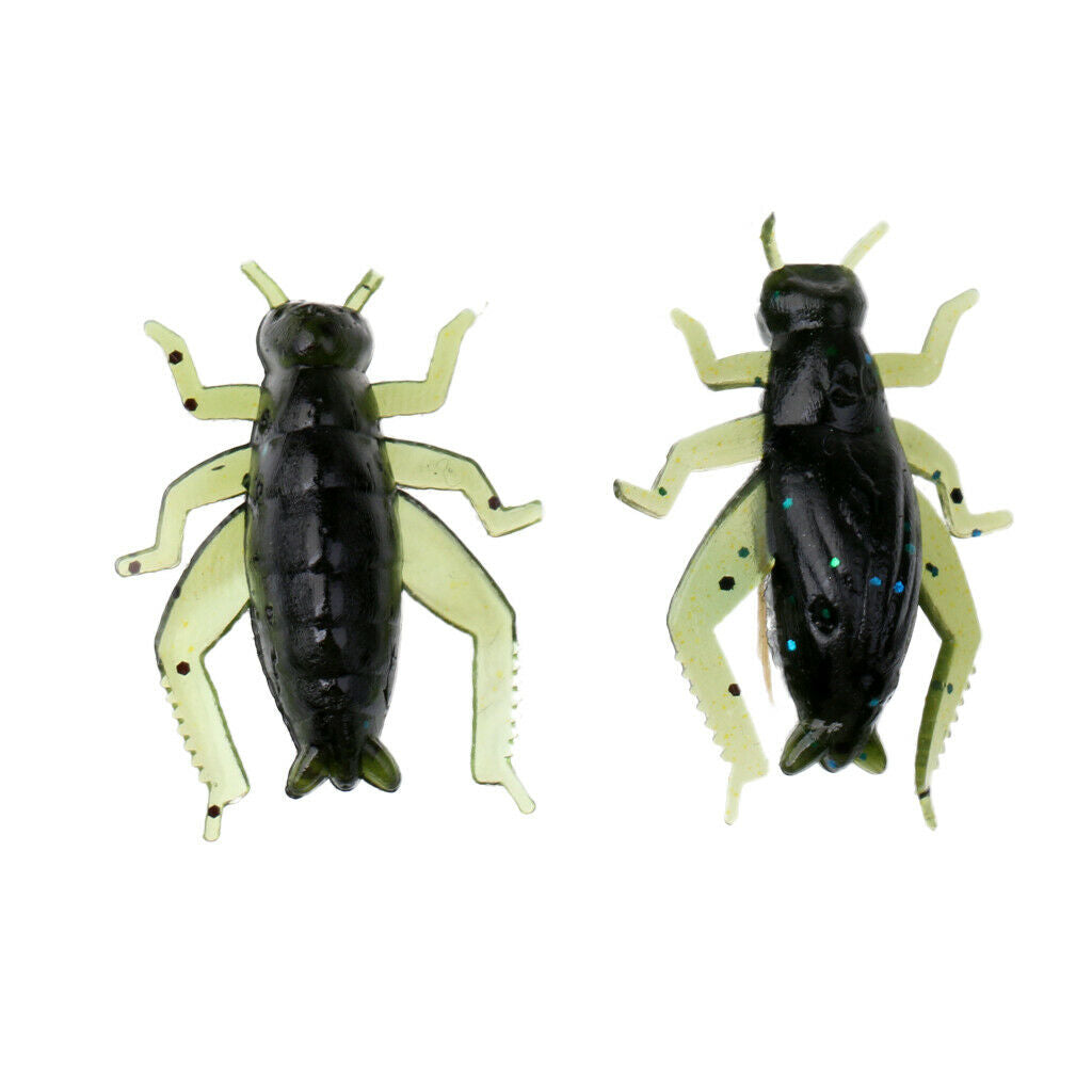 100pcs Soft Fishing Lures Cricket Insects Baits Insect Bait Artificial Lures