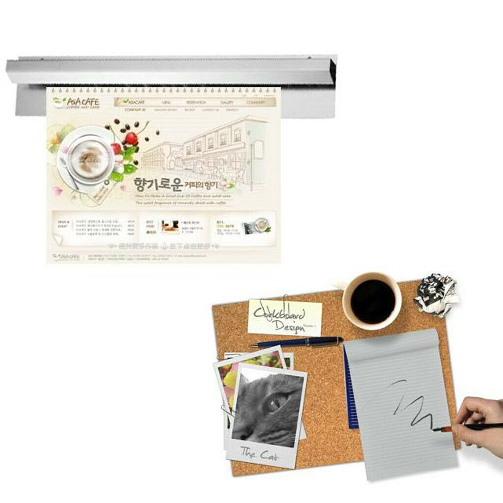 16" paper rail ticket tab grabber bar cafe order holder bar bill letter grip