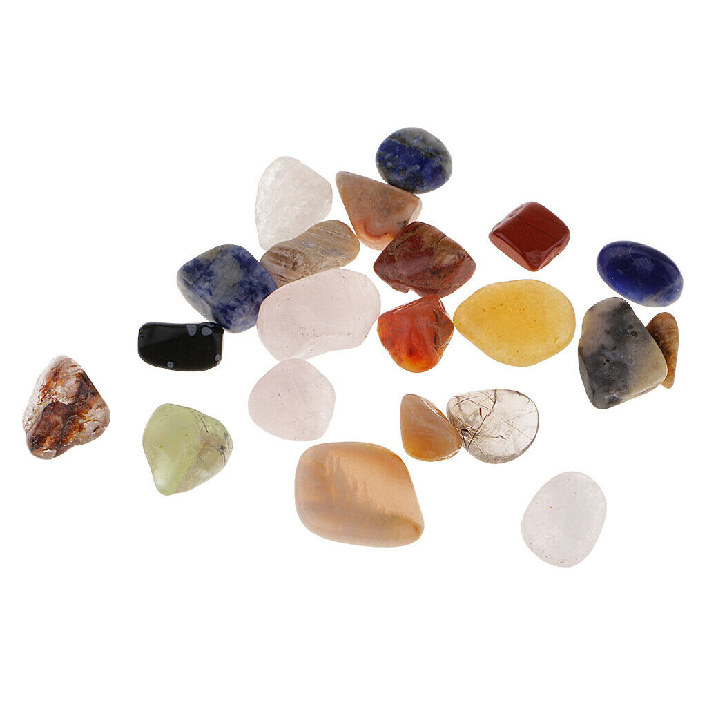 1 Piece Pattern Collection Box (21 Pieces Crystal Stones) For Terrarium Aquarium