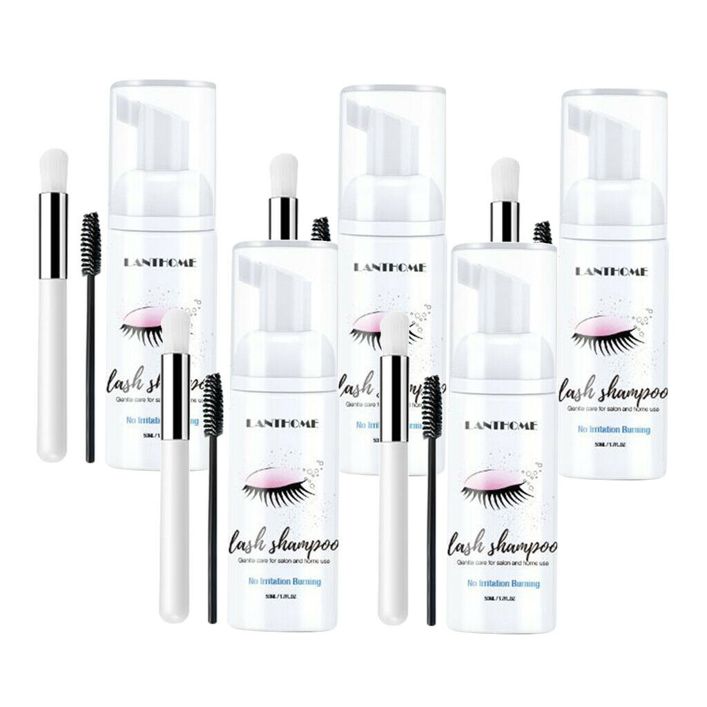 5x Eyelash Extension Shampoo 50ml Lash Foam Foaming Cleanser For Salon Home