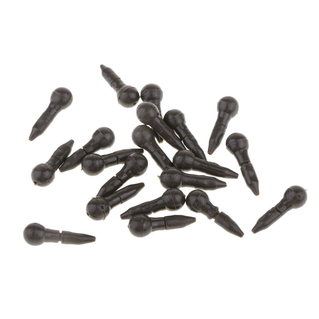 20pcs In-line Quick Change Beads Method Feeder Beads Hook Connectors Links