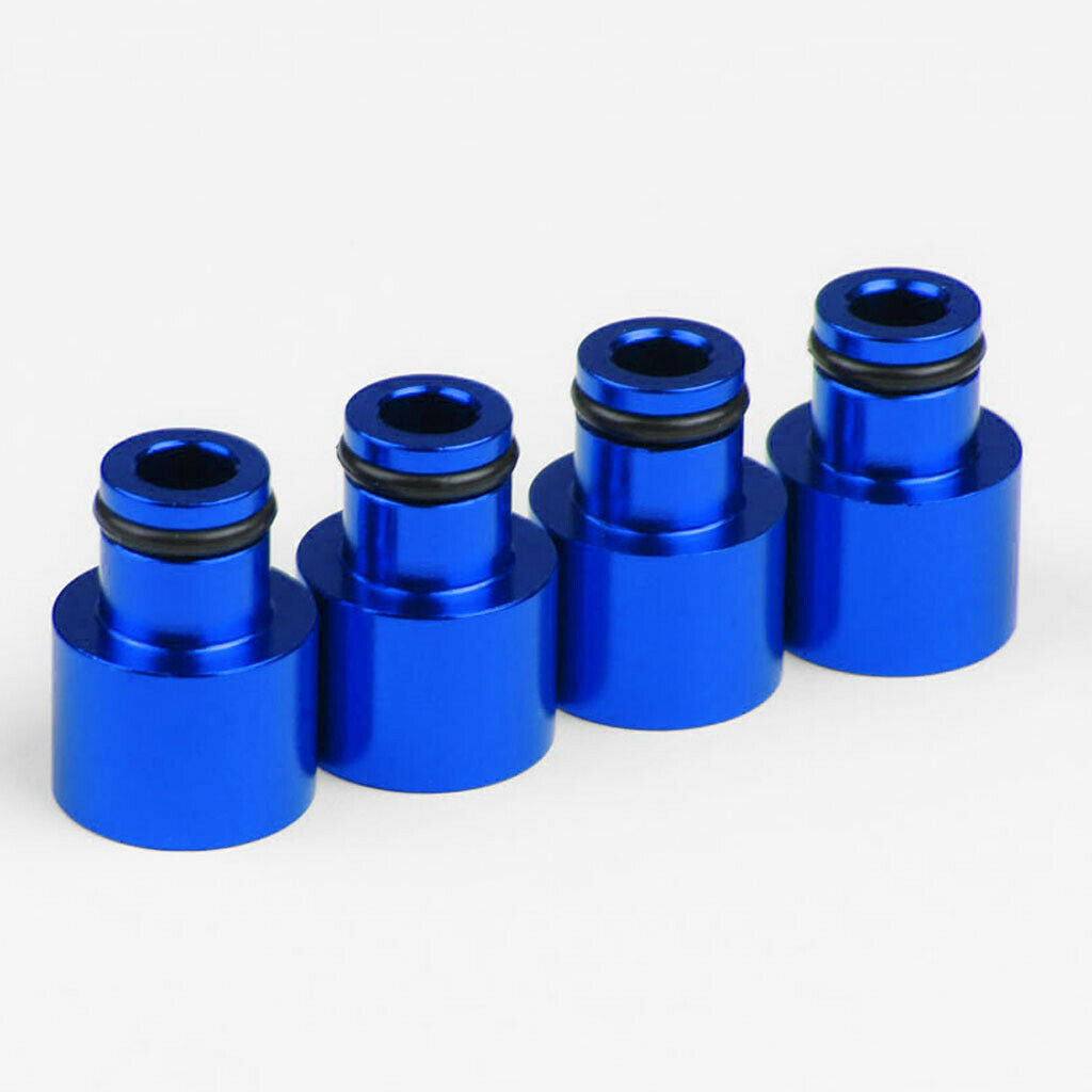 8x Fuel Injector Adapters for   RDX Injectors B16 B18 D16Z D16Y Blue Red