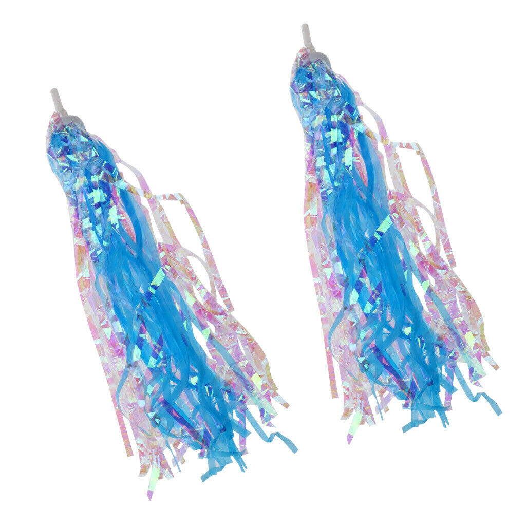 2 Pieces Children Kids Bike Tricycle Boys Girl Bell with 4 Streamer Tassels