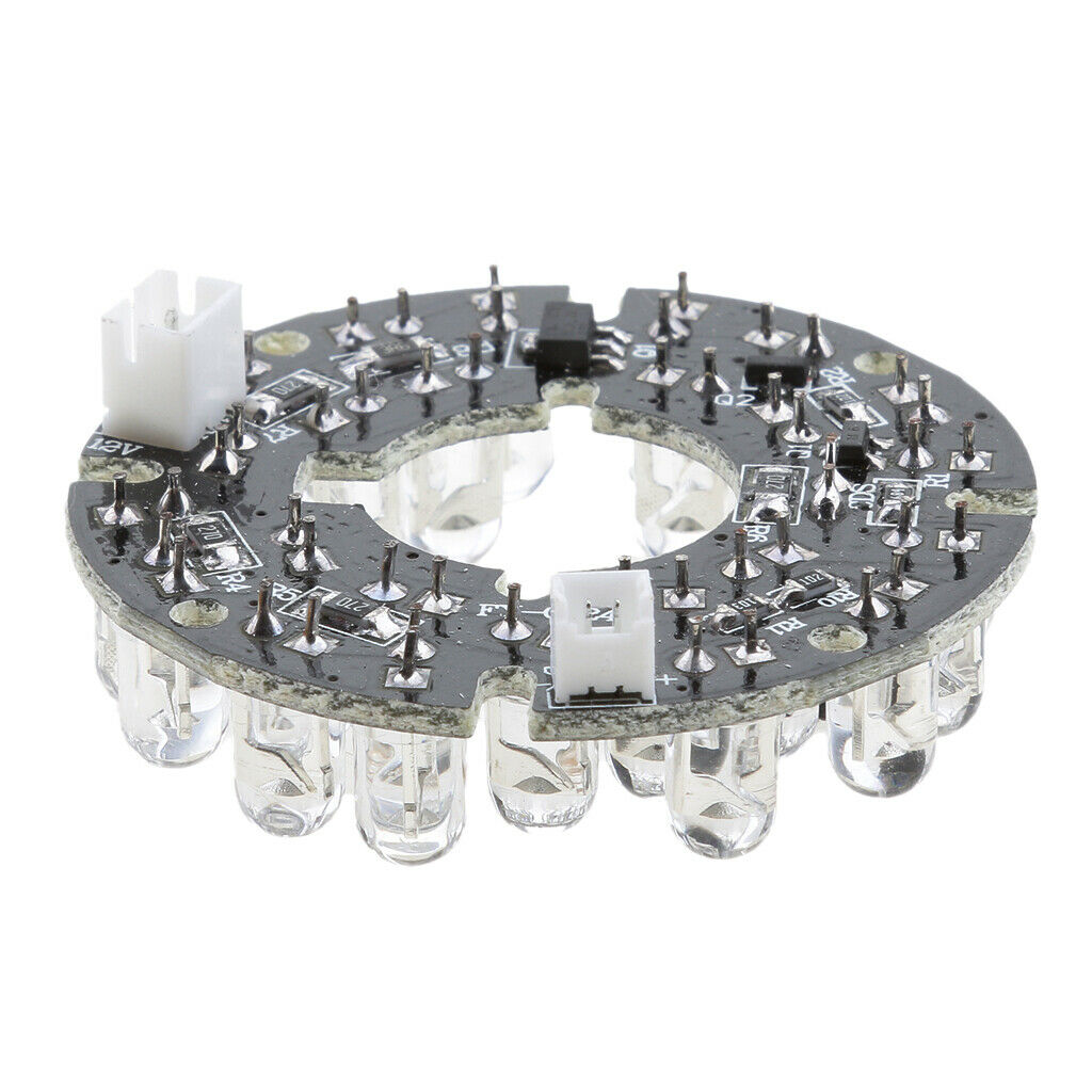 24 Infrared Night Vision IR LED Lamp Board Module for Camera DVR System