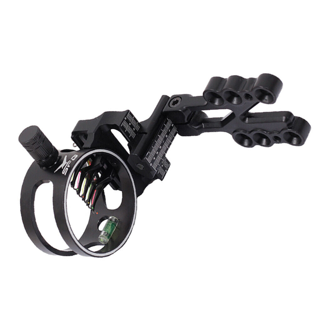 5 Pins Bowsight Outdoor Compound Bow Sight Adjustable for Target Shooting