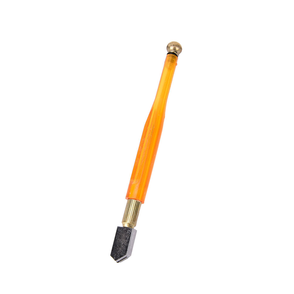 1X Diamond Antislip Metal Handle Steel Blade Oil Feed Glass Cutter Cutting.l8
