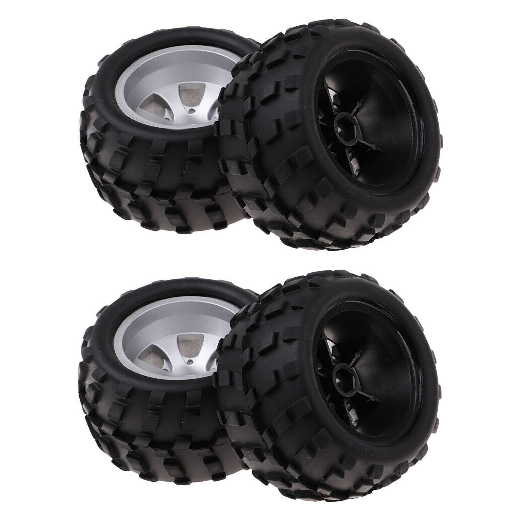4x RC Car Rubber Right Wheel Tires Tyre for 1/18 Wltoys A979 RC Car Spare
