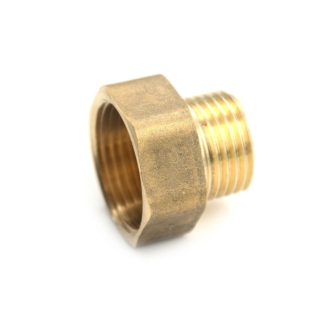 1/2PT Male to3/4PT Female Thread Brass Hose Pipe Hex Bushing Reducer Fitting Pip