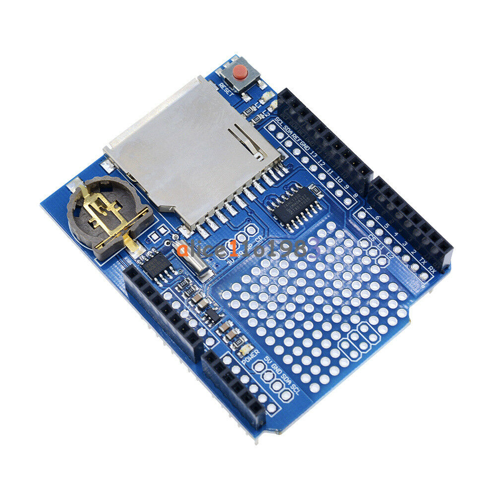 2PCS Data Logger DS1307 Logging Data Recorder Shield for Arduino UNO SD Card