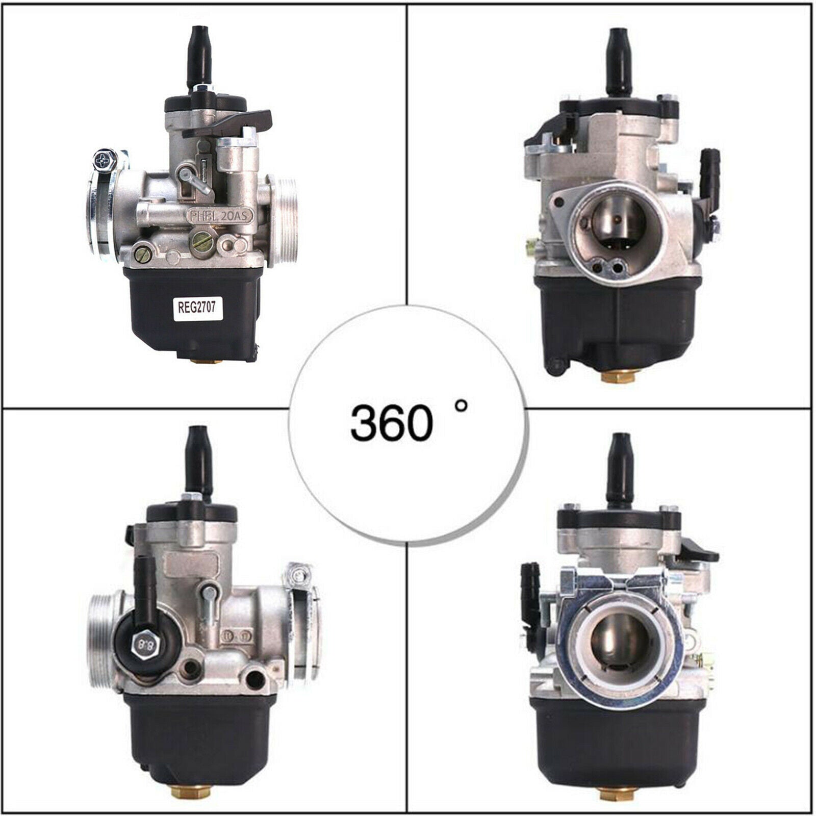 Motorcycles Racing Carburetor for PHBL 20AS 2T(A) 50-250cc Dellorto Carb 1x