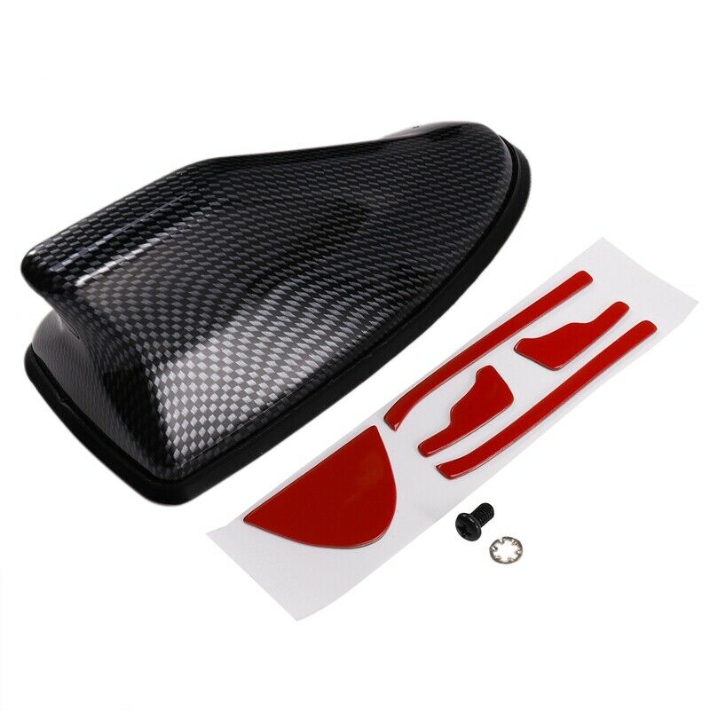 Carbon Fiber Bottom Waterproof Car SUV Shark Fin Roof Antenna Radio AM/FM SignL2
