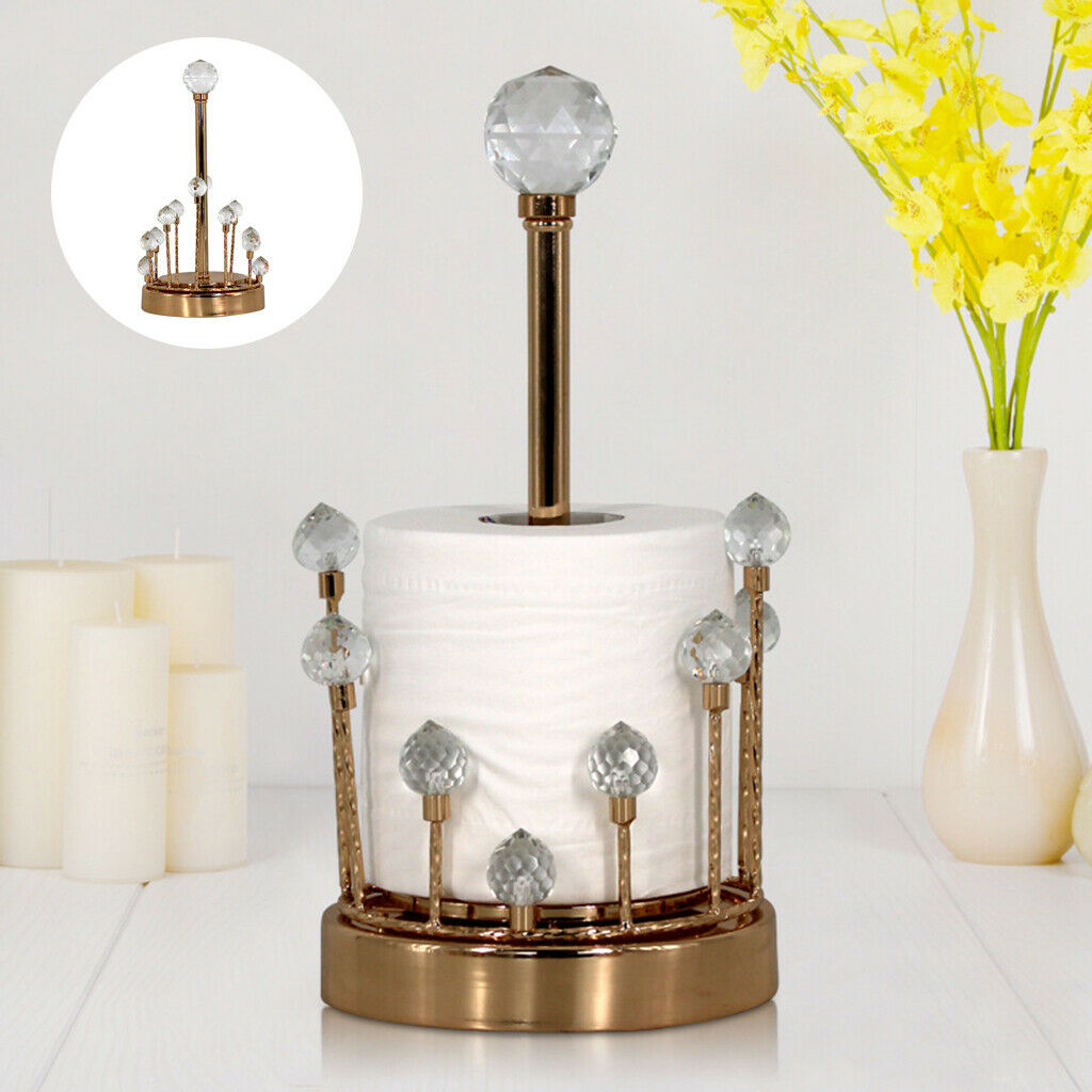 Deluxe Paper Towel Holder Decorative Towel Roll Stand Table Napkins Rack