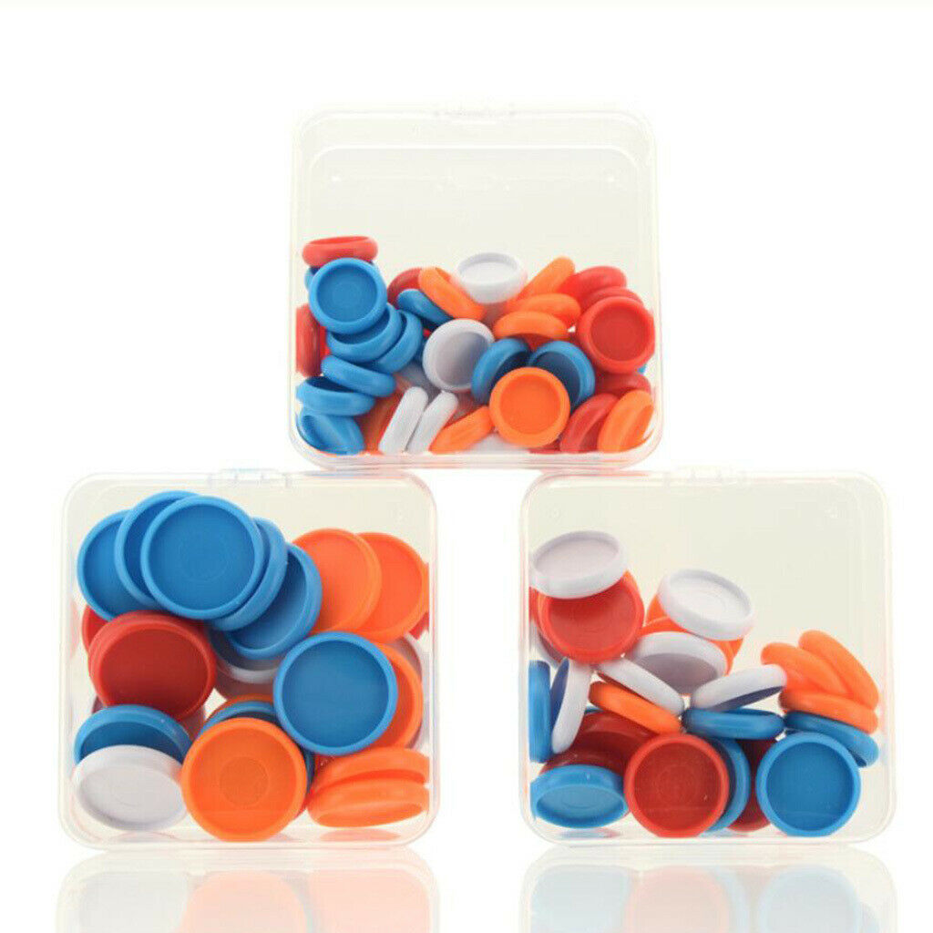 50x Plastic Expander Discs DIY Notebook Scrapbooking Office Stationery 18mm