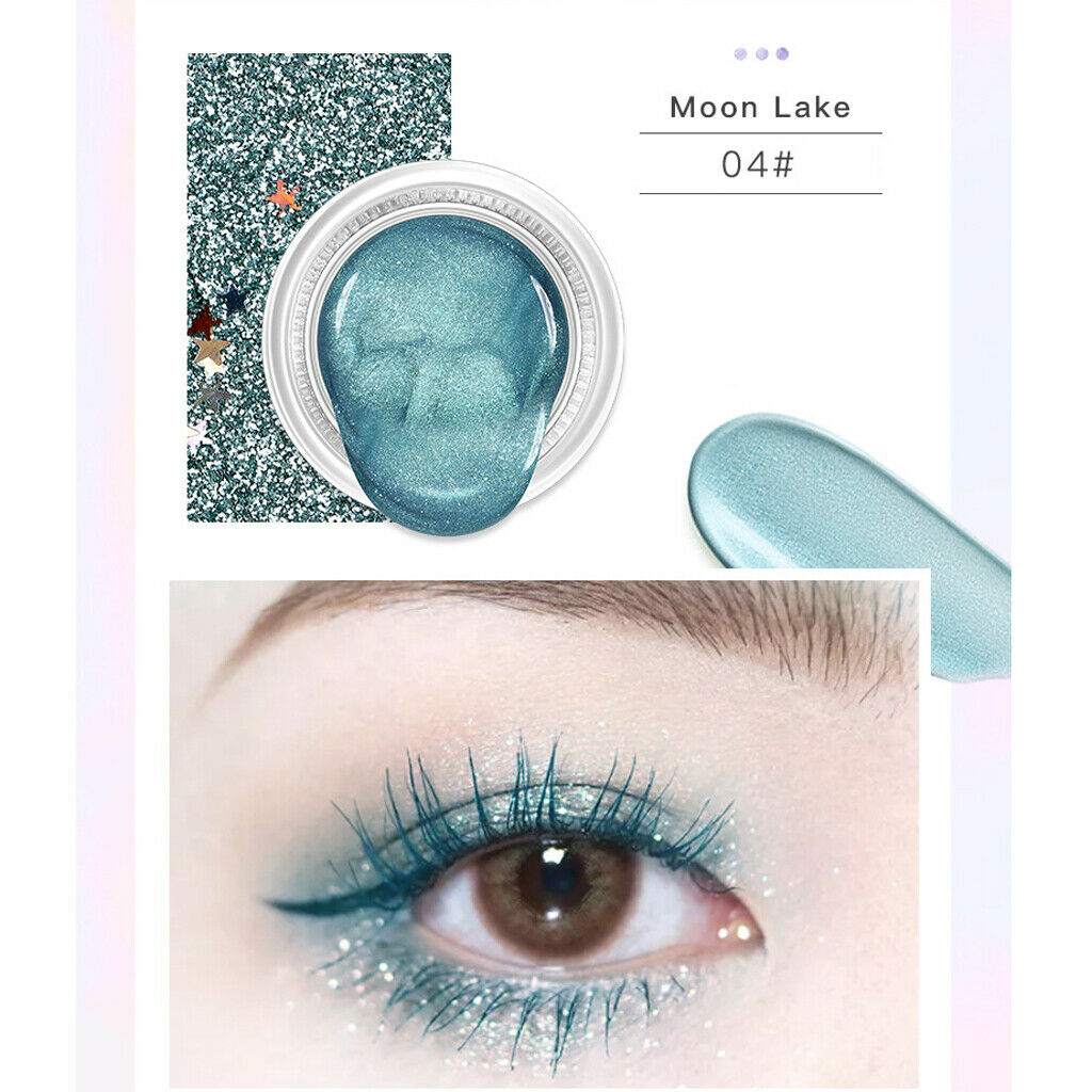 Pigmented Liquid Eyeshadow Waterproof Eye Shadow for Collar Bones Cyan