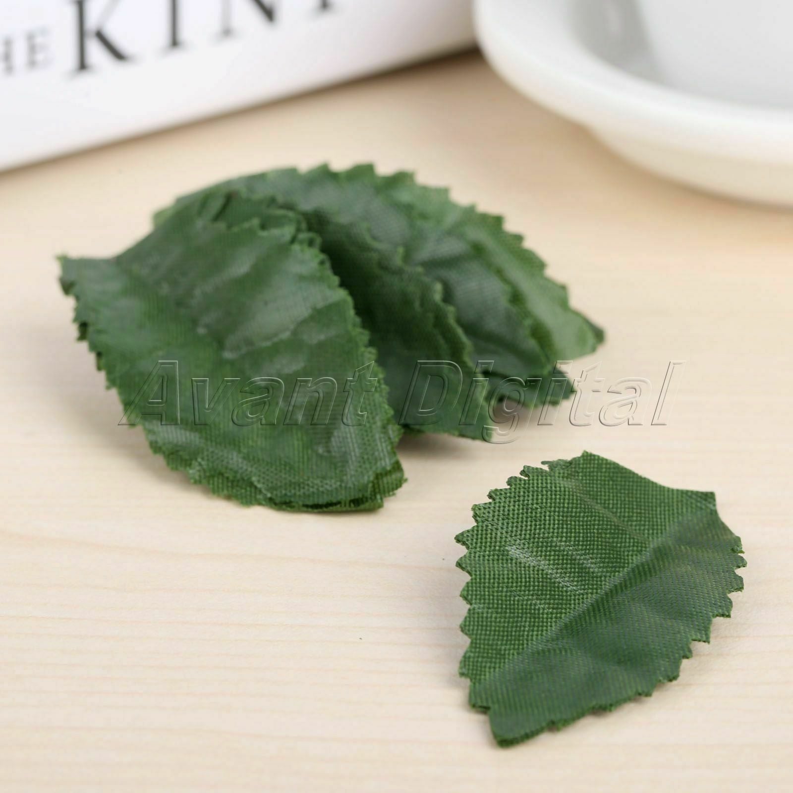 3*6cm Decoration Artificial Rose Flower Leaves Garland Silk Leaf Crafts 100Pcs