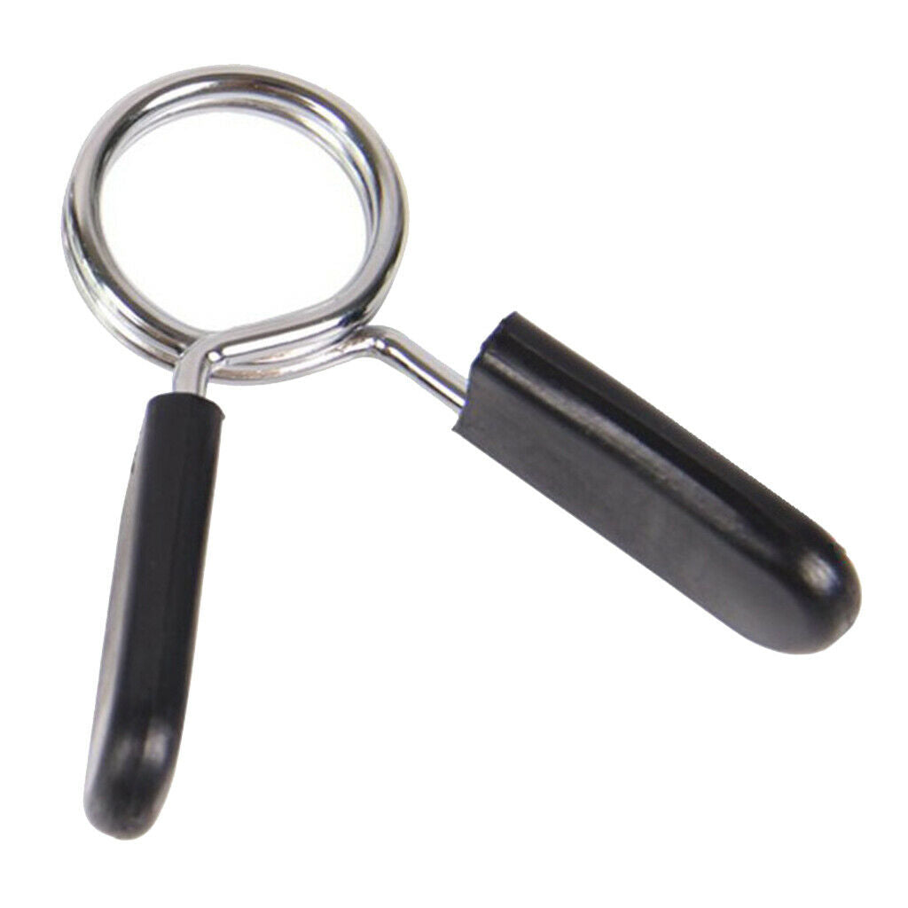 4Pcs Barbell Spring Clamp Standard Gym Clips Weightlifting Bar Collar Attachment
