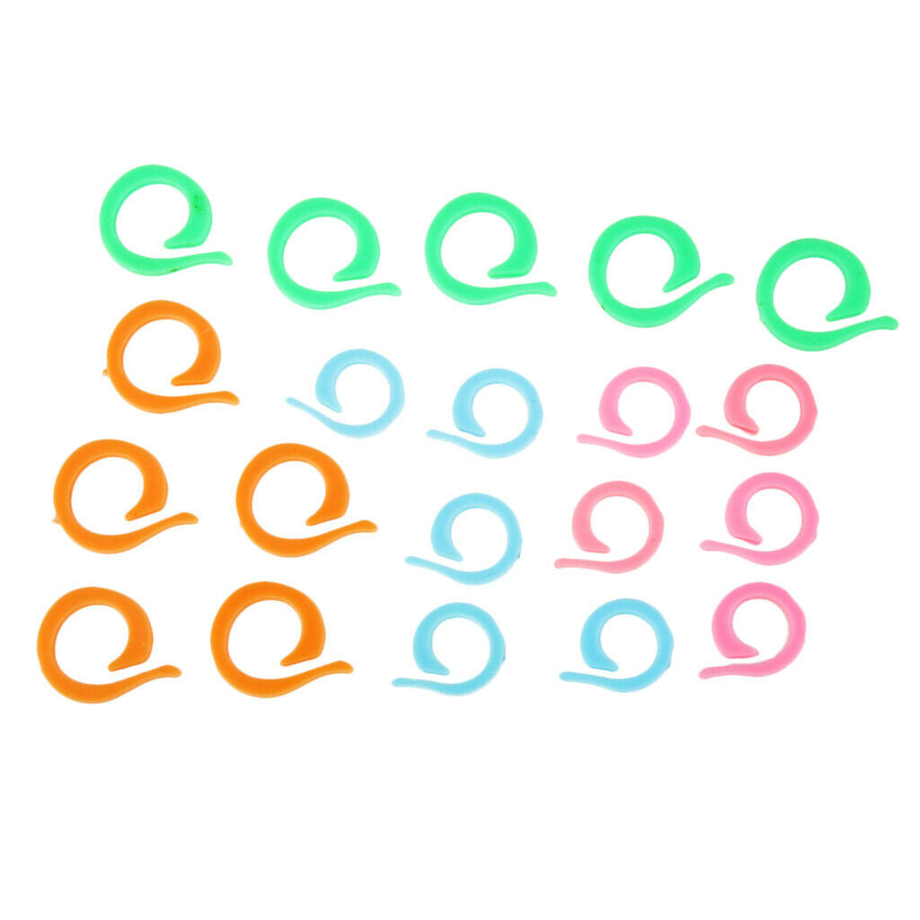 20pcs Stitch Marker Ring DIY Knitting Tools Crochet Locking Sewing Accessories