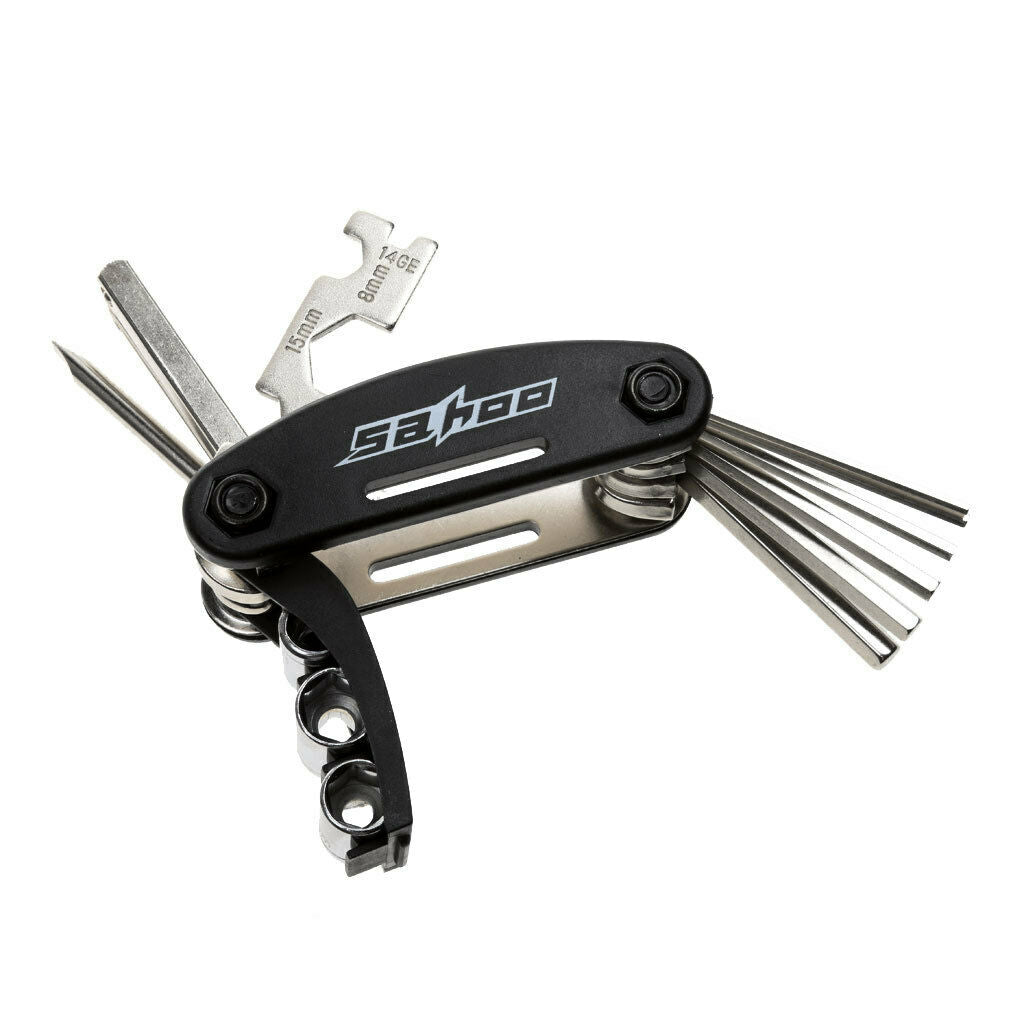 Cycling Bike Cycle Bicycle Tool Kit with Pump Tyre Puncture Repair Set