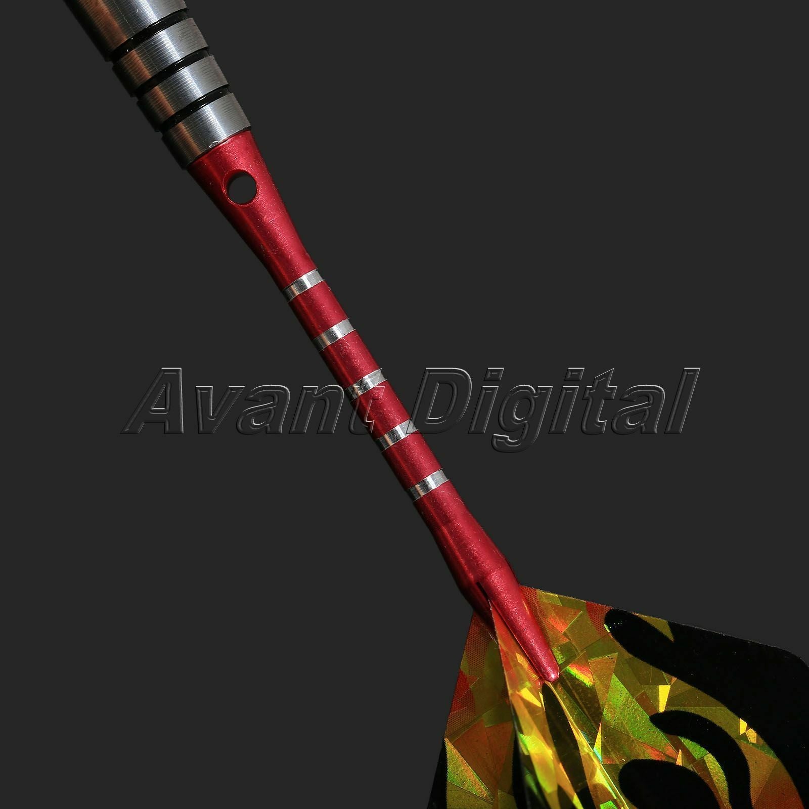 3pcs of darts Professional Red Tungsten Steel Tip Darts Set With Dart Flights