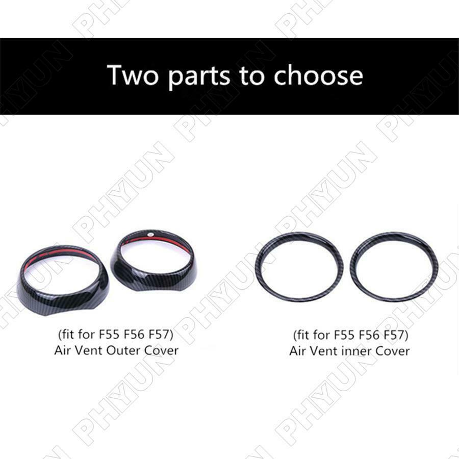 For Mini Cooper F55 F56 F57 One JCW Air Vent Ring Outlet Cover Carbon Fiber Look
