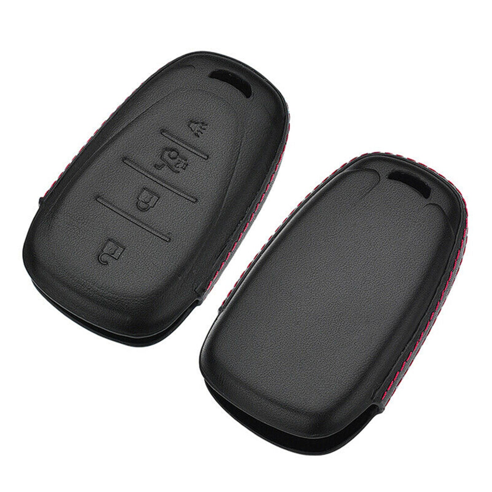 Premium Leather Car Key Fob Cover Case For Chevrolet Equinox Malibu Blazer