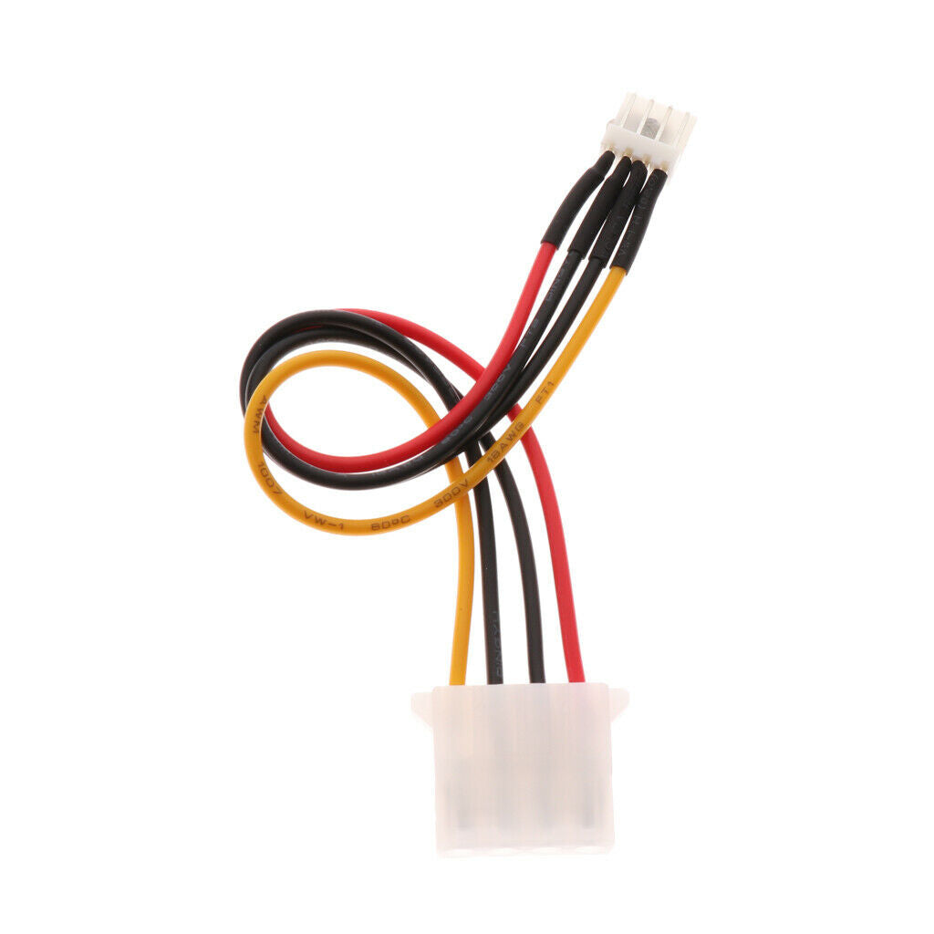 2Pcs Power Converter Adapter Cable 4 pin Plug to 4 pin Female Connector Cord
