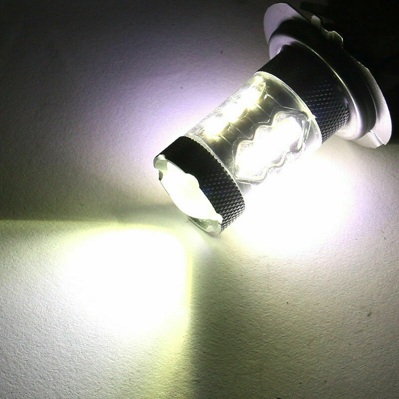 80W H4 Motorcycle COB LED Headlight Hi/Lo Beam Bike Light Bulb Lamps White 6000K