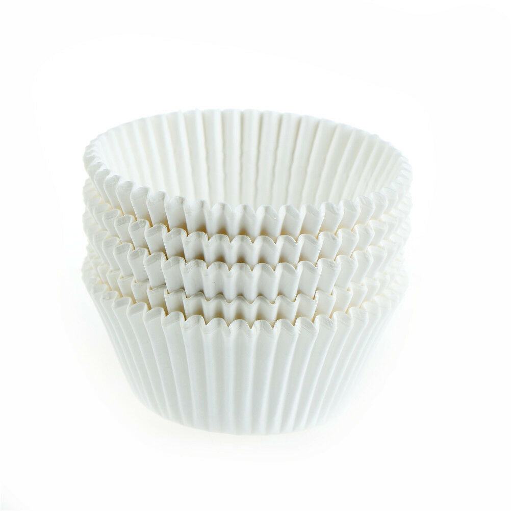 100pcs white cupcake paper cases cupcake paper cups for bakeware cake to .l8