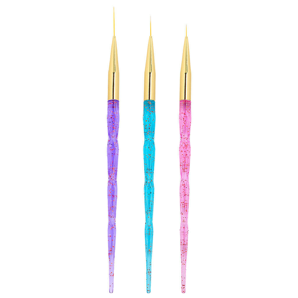 3-piece Professional Nail Art Brush, Nail Art Brush, Nail Art Brush Set