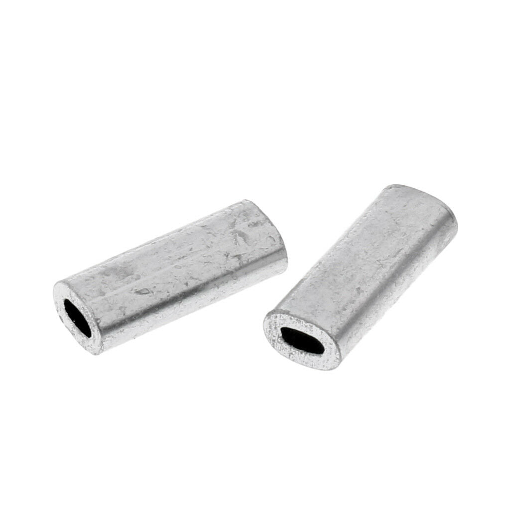 400 Pcs Single Tube Sleeves Barille Thread Crimp Anticorrosion Fishing Accessory